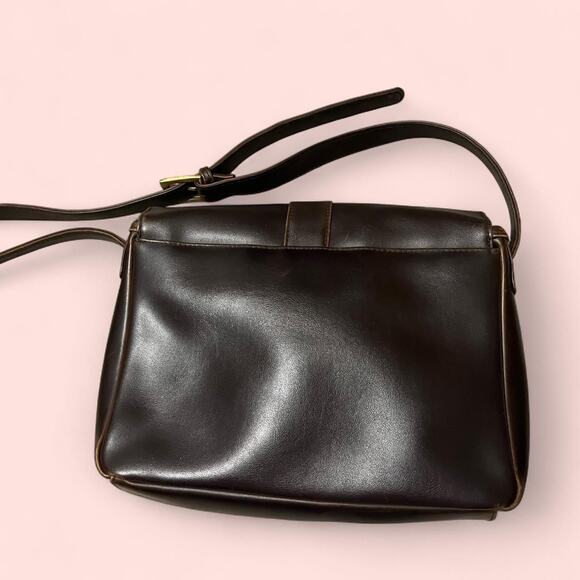 Vtg liz claiborne dark brown bag - Picture 7 of 7